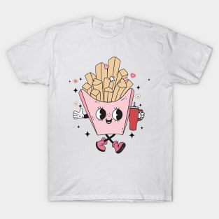 Cute Fries Boujee Boo-Jee Valentine Day Graphic Girls T-Shirt